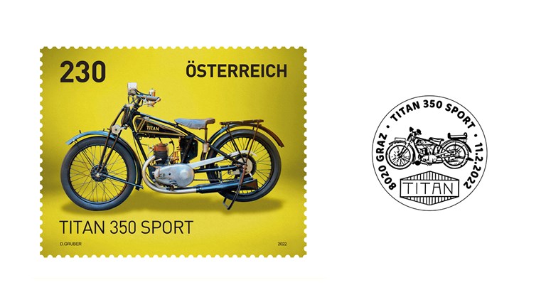 Special stamp TITAN 350 Sport